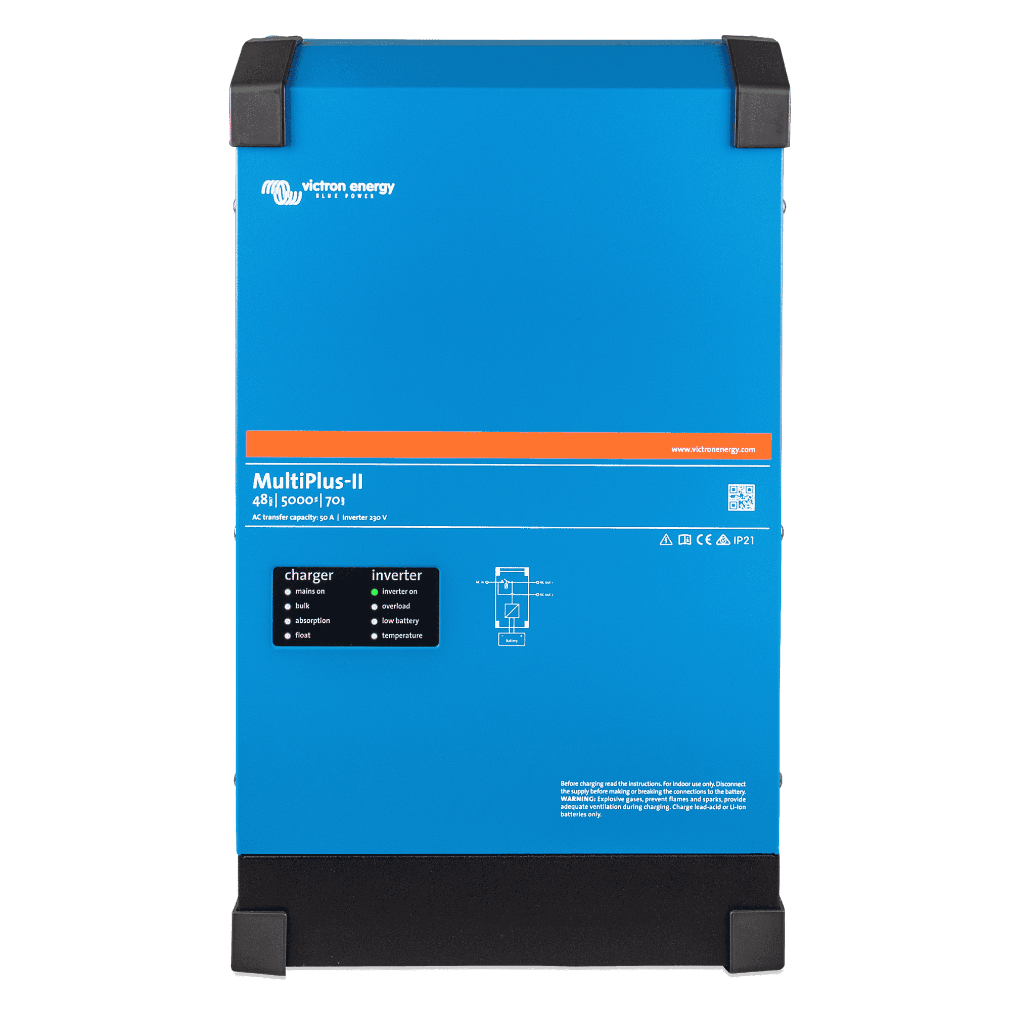 Victron MultiPlus-II 48V 5000VA Inverter Charger 70A 230V (48/5000/70-50)